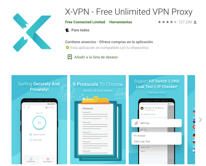 x vpn premium